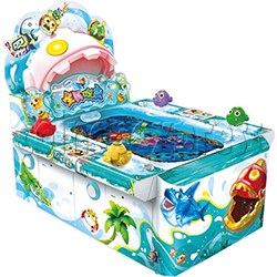 PAC Fish Ticket Redemption Arcade Game 4 Players Horizontal Type