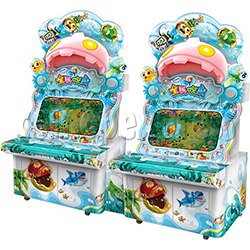 PAC Fish Ticket Redemption Arcade Game 4 Players Upright Type