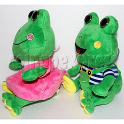 valentines frog plush