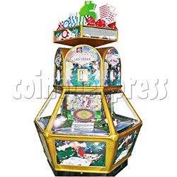 Las Vegas Coin Pusher Ticket Redemption Arcade Machine 6 Players