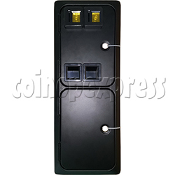 Double Insertion Coin Door with Mechanical Roll Down Coin Mech