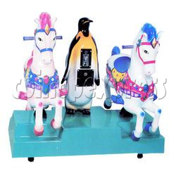 Penguin and Horses Kiddie Ride