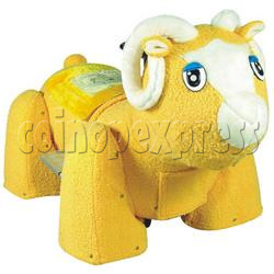 Yellow Sheep Walking Animal