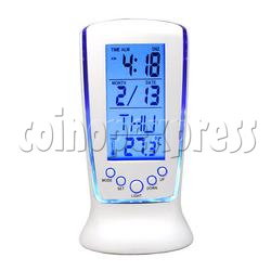 LCD Alarm Clock with Calendar and LED Backlight