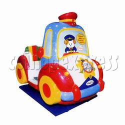 Screen Police Car Kiddie Ride
