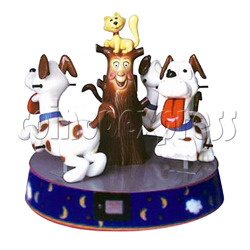 Carousel Dog Kiddie Ride (3 players)