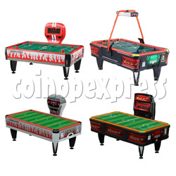 Typical air hockey tables