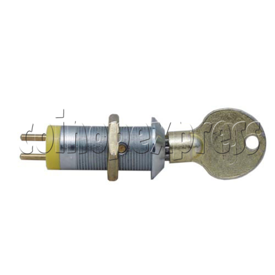 Solid switch lock with quincunx key 10199