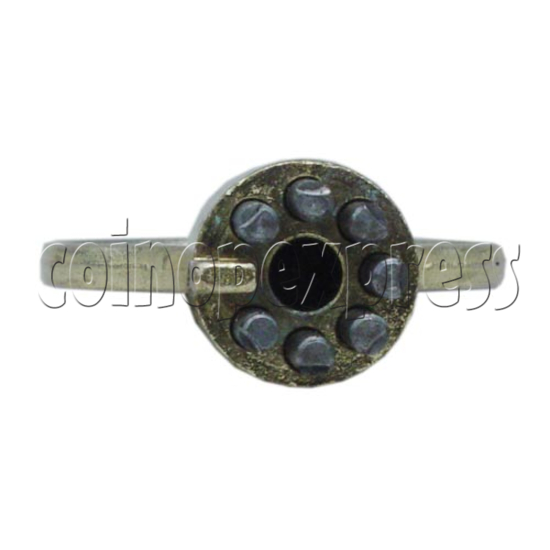 Solid switch lock with quincunx key 10202