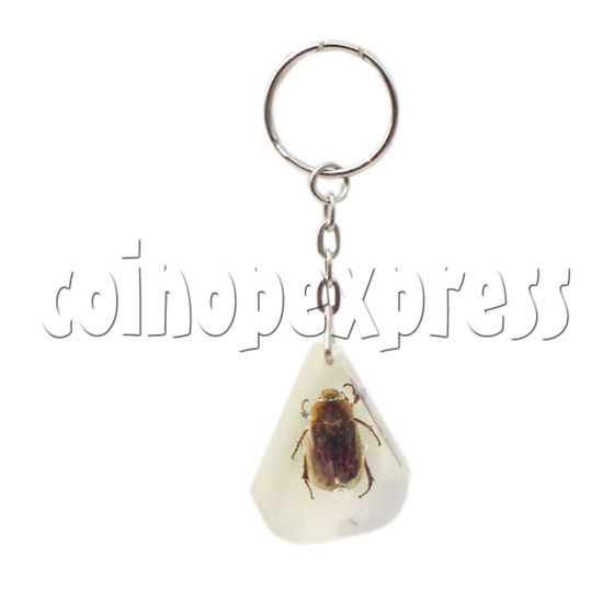 Fluorescence platic stone Key Rings 10275