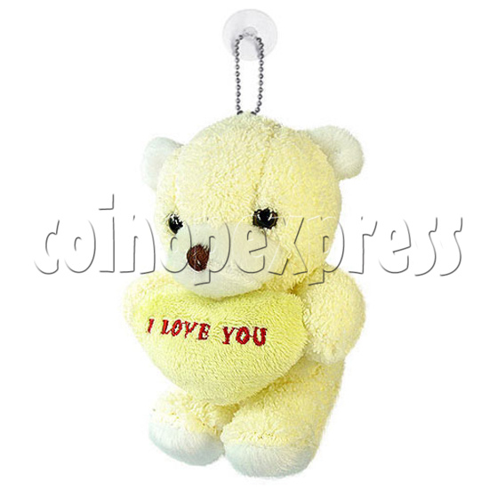 5.5" Plush Teddy Bear With Heart 10377