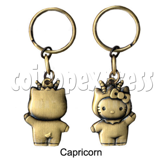 Twelve Horoscope Copper Key Rings 10999