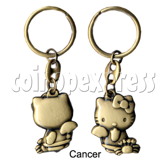 Twelve Horoscope Copper Key Rings 11000