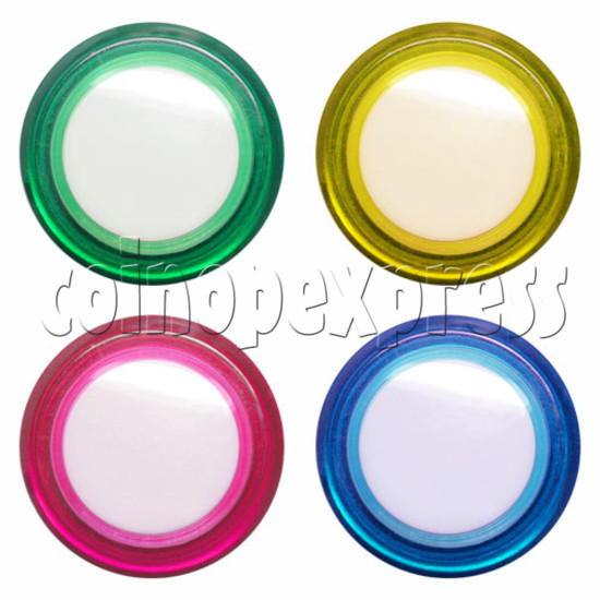 33mm Round Illuminated Push Button - Color Body with White Top 12002