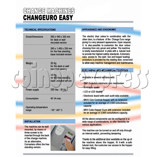 Changeuro Easy Change Machines 12088