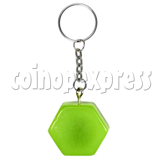 Fluorescence platic stone Key Rings 12323