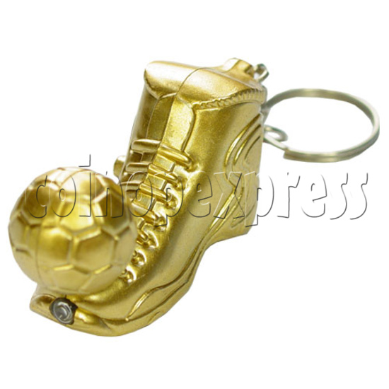 Golden Boot Light Up Key Rings 12509