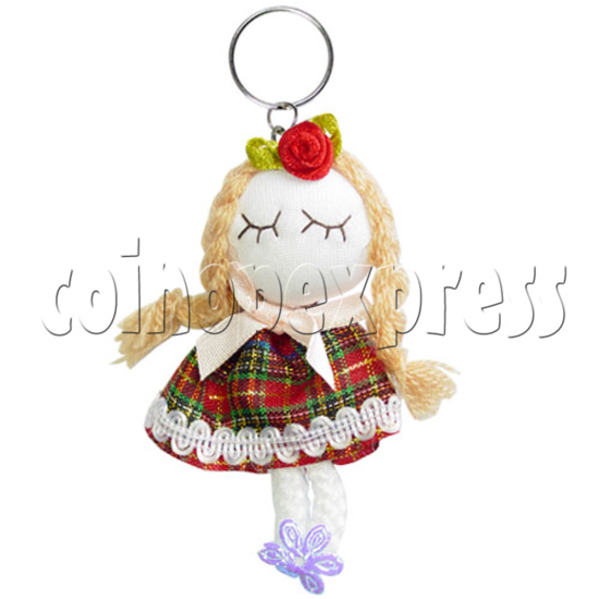 Fabric Girl Key Rings 12619