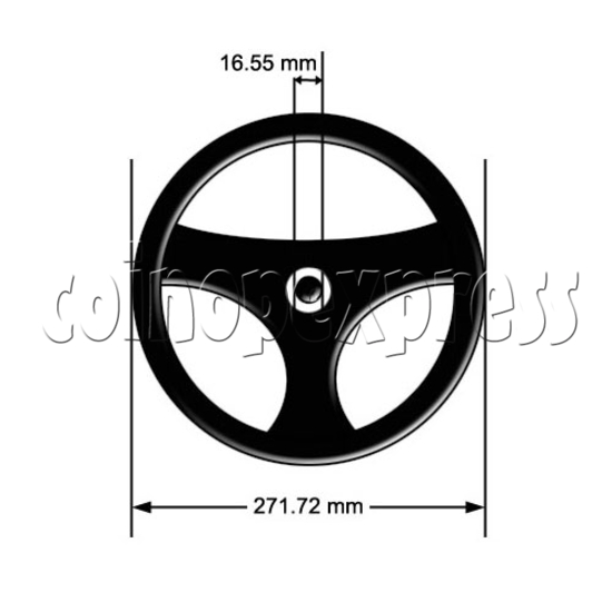 Durable Steering Wheel 12977