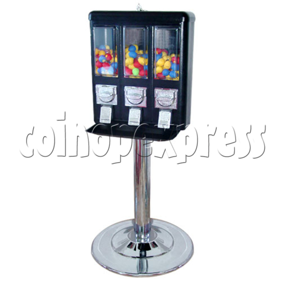 Triple Head Candy Vending Machine With Steel Stand 14257