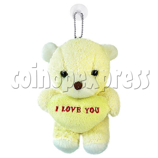 5.5" Plush Teddy Bear With Heart 15278