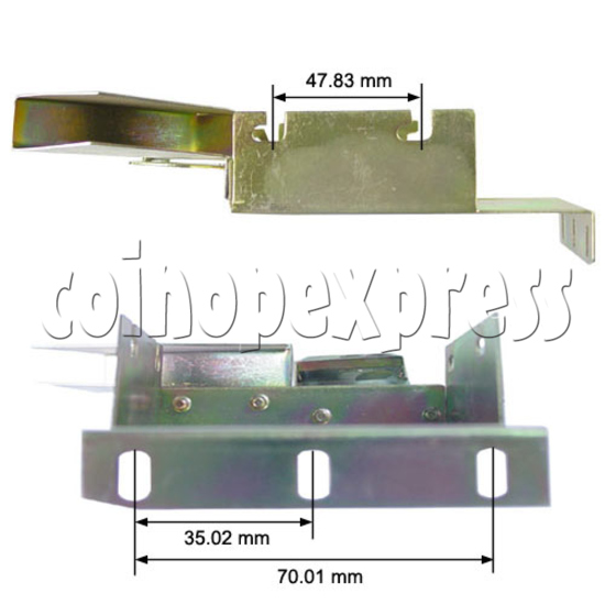 Coin Acceptor Support for Top Insertion 15640