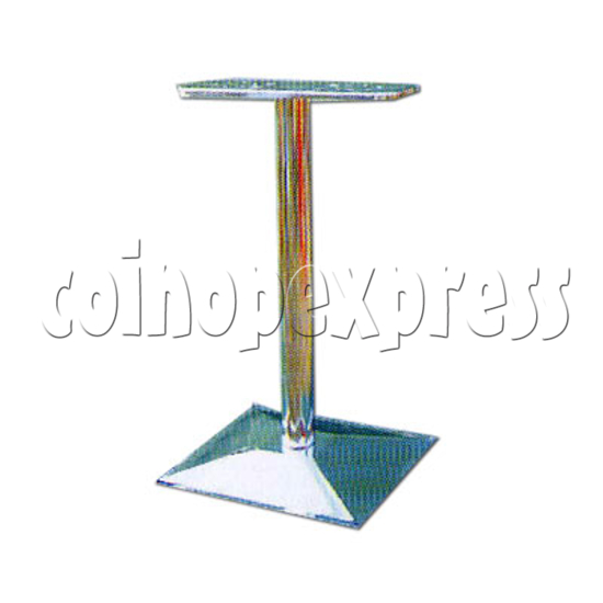 26 Inch Chromed Stand with Square Base 18738