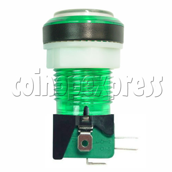 33mm Round Illuminated Push Button - Color Body with Color Top 19025