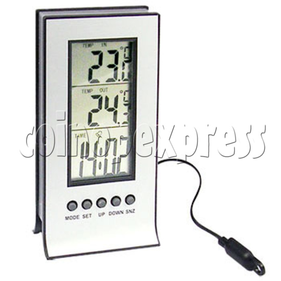 LCD Digital Weather Station Alarm Clock with Thermometer 19273