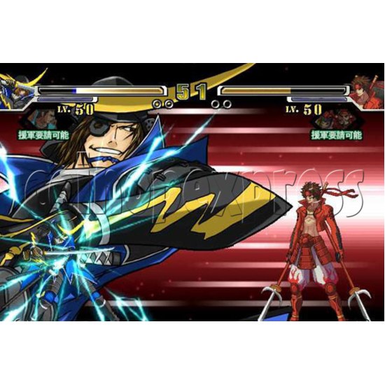 Sengoku Basara X Arcade Game kit -game play 1