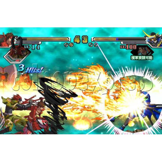 Sengoku Basara X Arcade Game kit -game play 4
