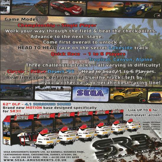 Sega Rally 3 motion simulation 20976