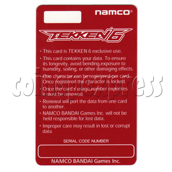 Memory Card for Tekken 6 21006