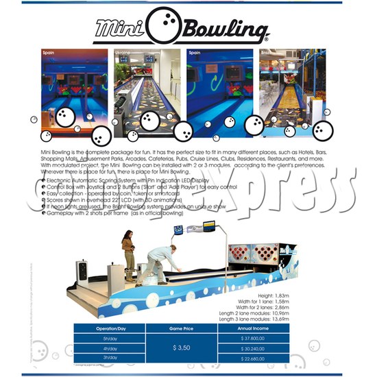 Mini Bowling Machine (3 modules) 22259