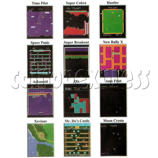 48 in 1 Multi Arcade Game Board game list-3