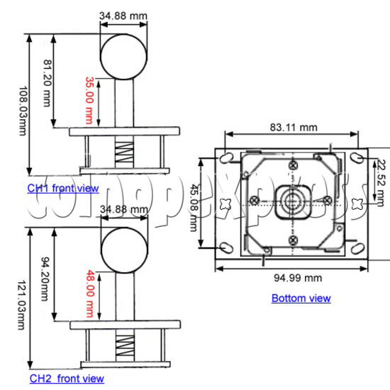 Fighting Metal Joystick 22743