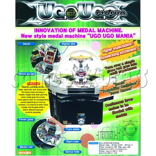 UGO UGO Mania medal machine 23525