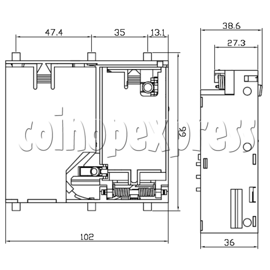 Multi Coin Validator (drop insertion) 23600