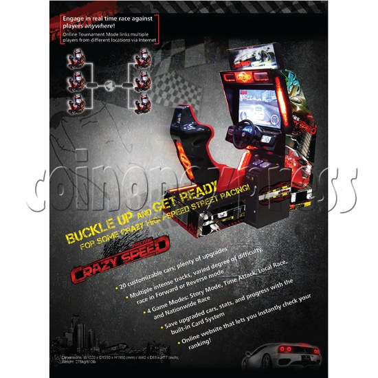 Crazy Speed Arcade Machine 23722