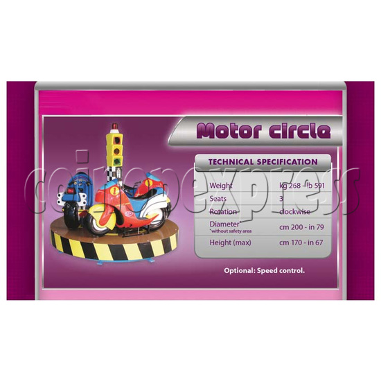 Motor Circle Carousel Ride 25020