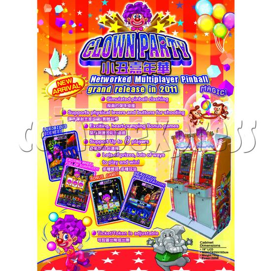 Clown Party Video Bingo Machine 27623