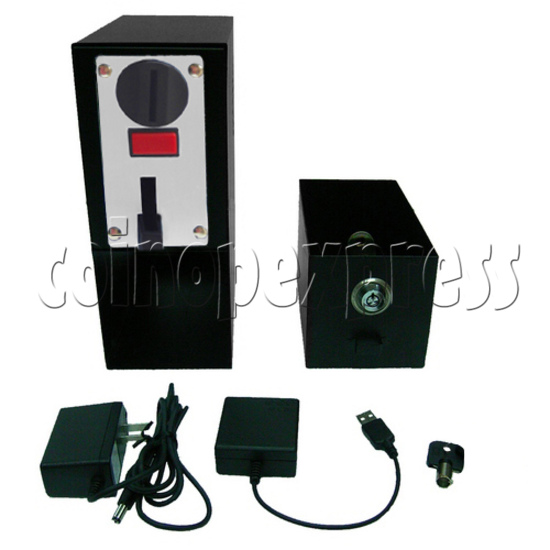Coin-operated Heavy-duty Metal box with USB control (3 type coins) 29225