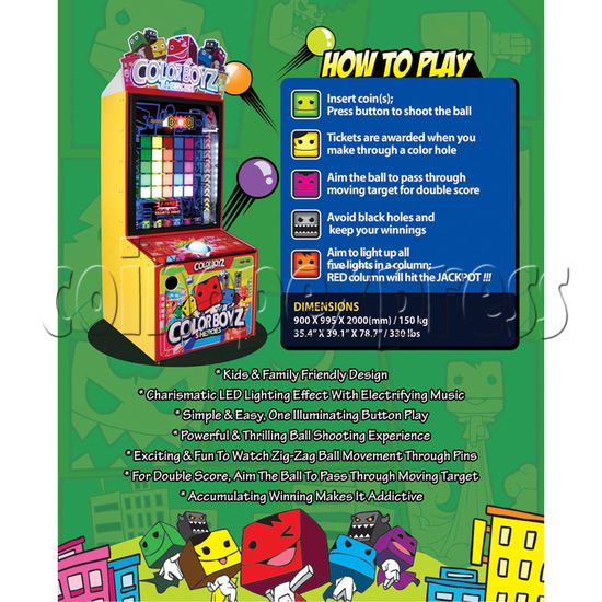 Color Boyz Thrilling Ball Redemption Machine 30642