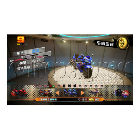 Crazy Motor Racing Game Machine 30677