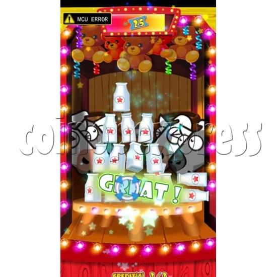 Fun Fair Bash Ball Toss Redemption Machine-stop production 30900