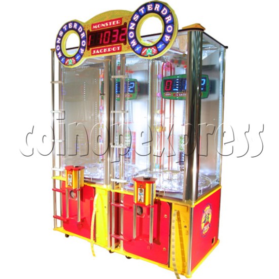 Monster Drop Ticket Redemption Arcade Machine 2 Players - angle view