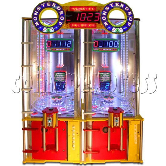 Monster Drop Ticket Redemption Arcade Machine 2 Players - front view