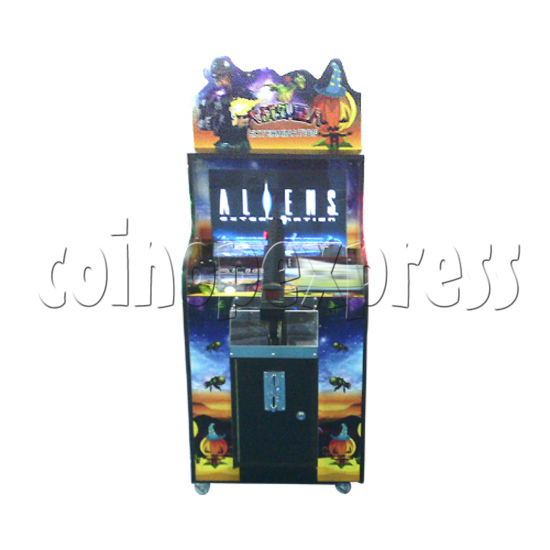 aliens extermination arcade game buttons