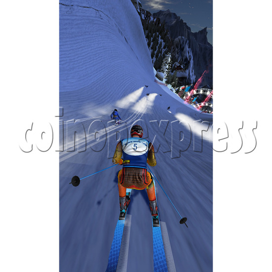 Super Alpine Racer Video Arcade Skiing Game  31944