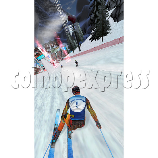 Super Alpine Racer Video Arcade Skiing Game  31945